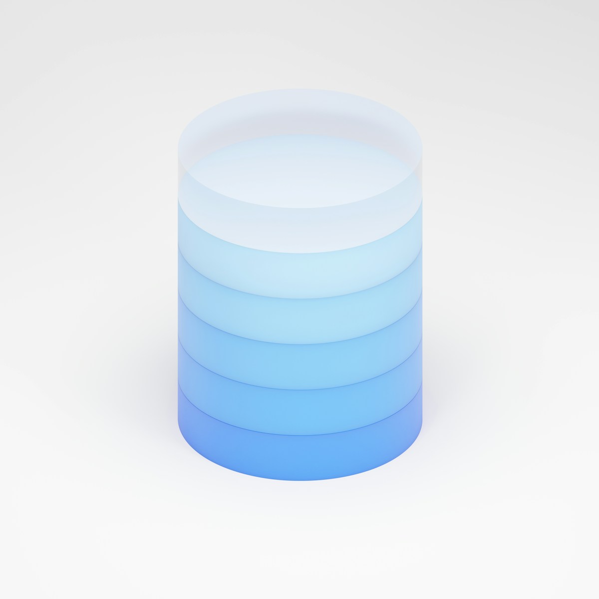 a stack of stacked blue and white plates