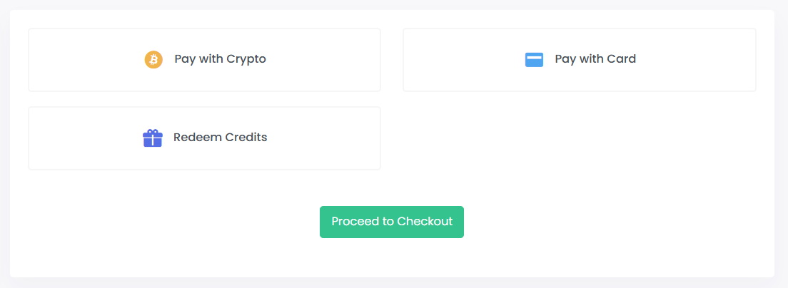 Choosing Payment Methods and Applying Promo Code in ProxyTee Checkout