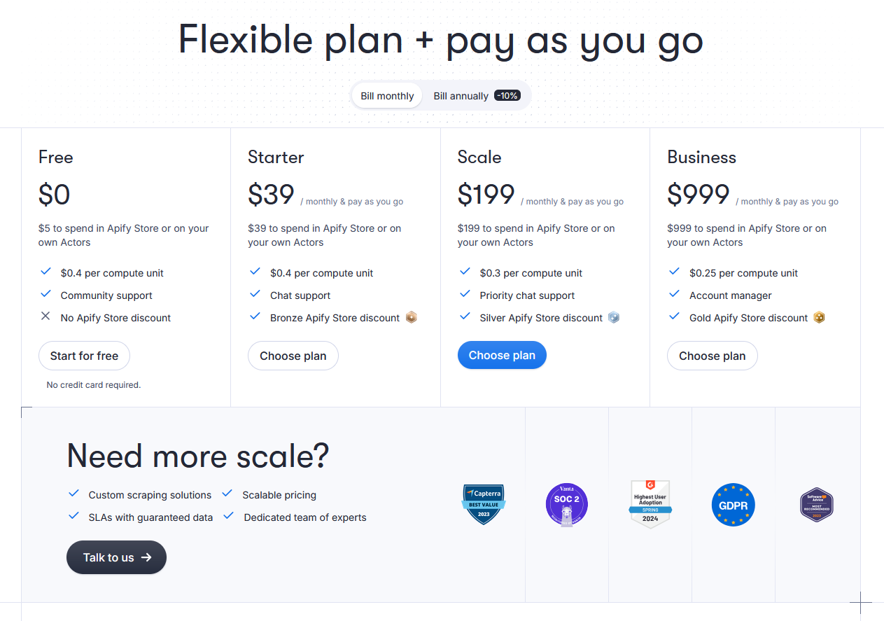 Top Web Scraping Tools in 2025 Apify
