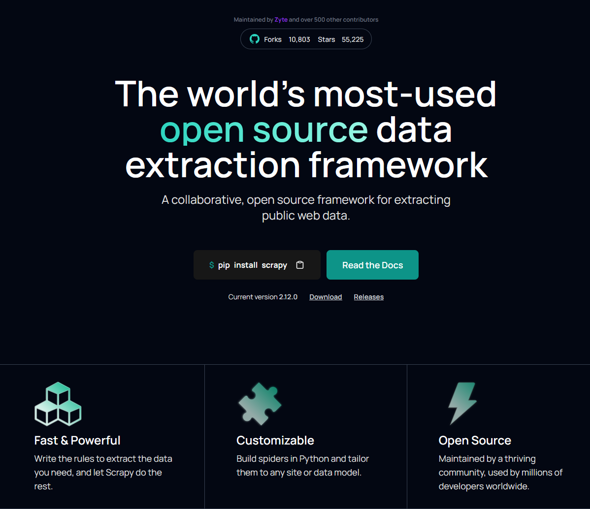 Top Web Scraping Tools in 2025 Scrapy
